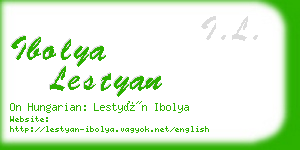 ibolya lestyan business card